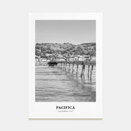 Pacifica Portrait B&W Poster