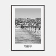 Pacifica Portrait B&W Poster