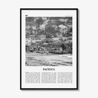Pacifica Print Black and White No 1, Pacifica Wall Art, Pacifica Poster, Pacifica Photo, California, USA, United States