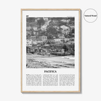 Pacifica Print Black and White No 1, Pacifica Wall Art, Pacifica Poster, Pacifica Photo, California, USA, United States