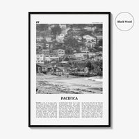 Pacifica Print Black and White No 1, Pacifica Wall Art, Pacifica Poster, Pacifica Photo, California, USA, United States