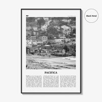 Pacifica Print Black and White No 1, Pacifica Wall Art, Pacifica Poster, Pacifica Photo, California, USA, United States