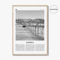 Pacifica Print Black and White No 2, Pacifica Wall Art, Pacifica Poster, Pacifica Photo, California, USA, United States