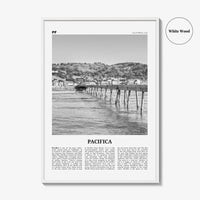 Pacifica Print Black and White No 2, Pacifica Wall Art, Pacifica Poster, Pacifica Photo, California, USA, United States