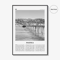 Pacifica Print Black and White No 2, Pacifica Wall Art, Pacifica Poster, Pacifica Photo, California, USA, United States