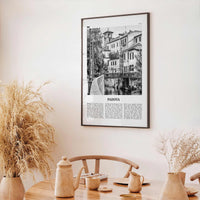 Padova Print Black and White, Padova Wall Art, Padova Poster, Padova Photo, Padova Wall Décor, Padova Map, Italia