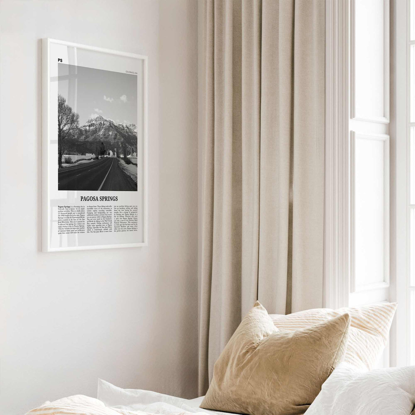 Pagosa Springs Print Black and White, Pagosa Springs Wall Art, Pagosa Springs Poster, Pagosa Springs Photo, Colorado, USA