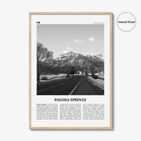 Pagosa Springs Print Black and White, Pagosa Springs Wall Art, Pagosa Springs Poster, Pagosa Springs Photo, Colorado, USA