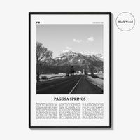 Pagosa Springs Print Black and White, Pagosa Springs Wall Art, Pagosa Springs Poster, Pagosa Springs Photo, Colorado, USA