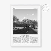Pagosa Springs Print Black and White, Pagosa Springs Wall Art, Pagosa Springs Poster, Pagosa Springs Photo, Colorado, USA