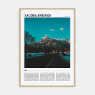 Pagosa Springs Travel Color Poster