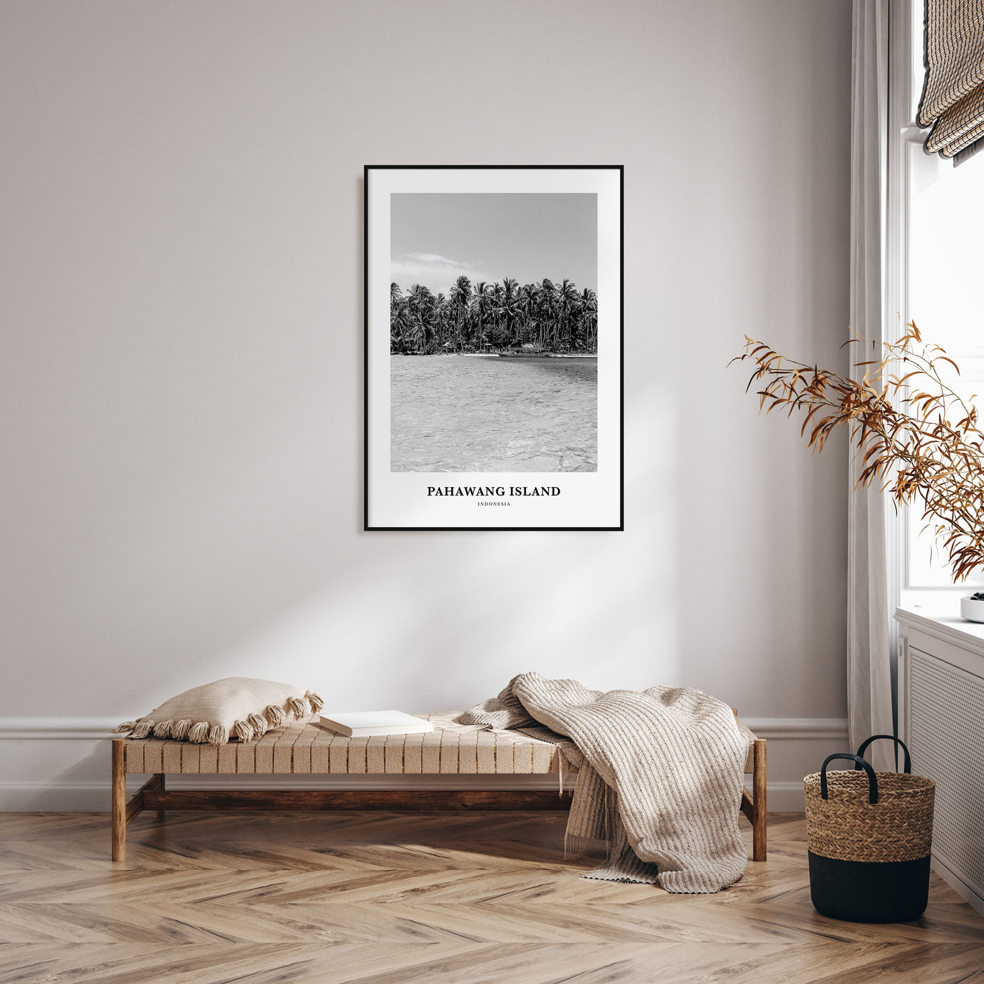 Pahawang Island Portrait B&W Poster