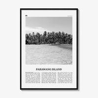 Pahawang Island Print Black and White, Pahawang Island Wall Art, Pahawang Island Poster, Pahawang Island Photo, Lampung, Indonesia