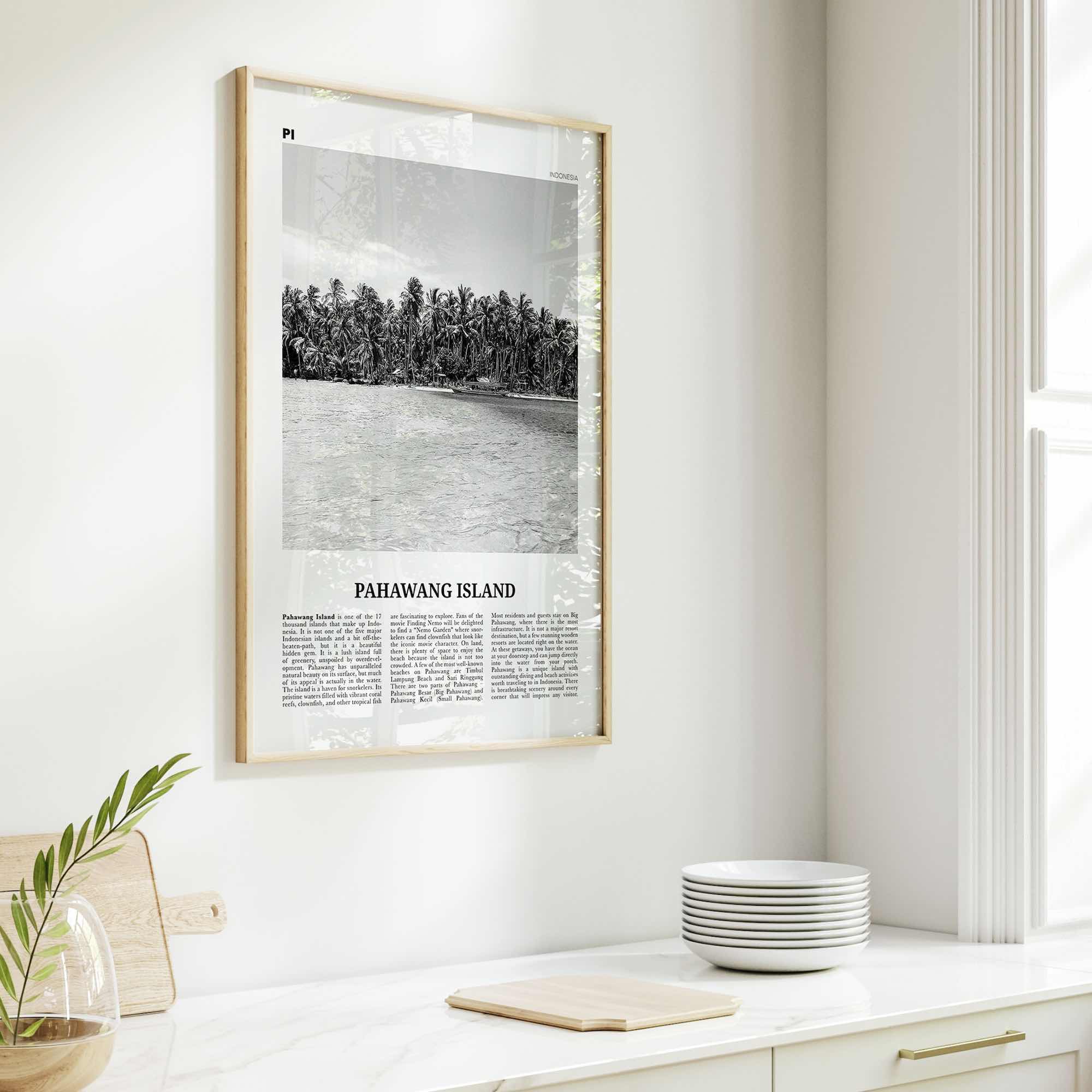 Pahawang Island Print Black and White, Pahawang Island Wall Art, Pahawang Island Poster, Pahawang Island Photo, Lampung, Indonesia