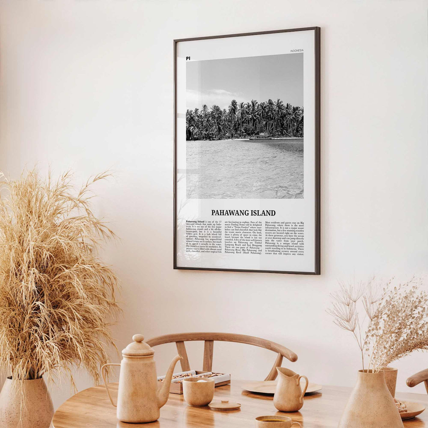 Pahawang Island Print Black and White, Pahawang Island Wall Art, Pahawang Island Poster, Pahawang Island Photo, Lampung, Indonesia