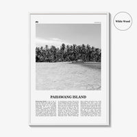 Pahawang Island Print Black and White, Pahawang Island Wall Art, Pahawang Island Poster, Pahawang Island Photo, Lampung, Indonesia