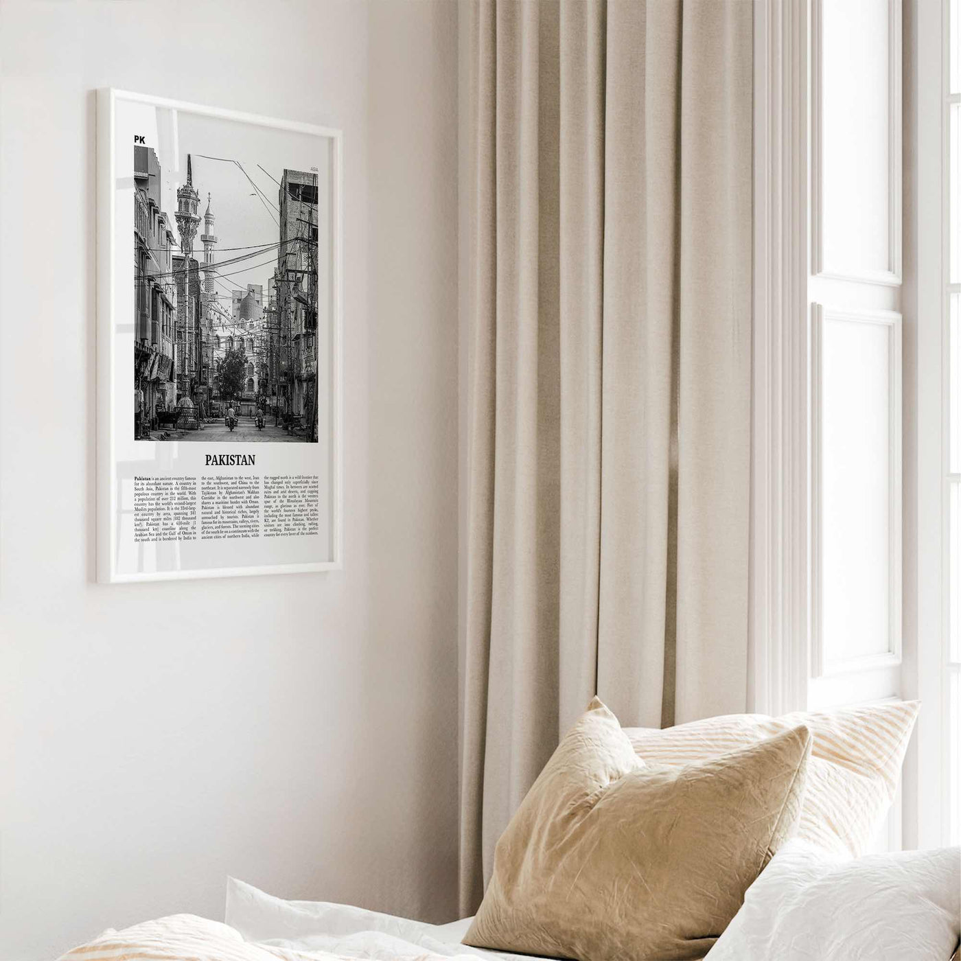 Pakistan Print Black and White No 1, Pakistan Wall Art, Pakistan Poster, Pakistan Photo, Pakistan Wall Decor, Pākistān, Asia