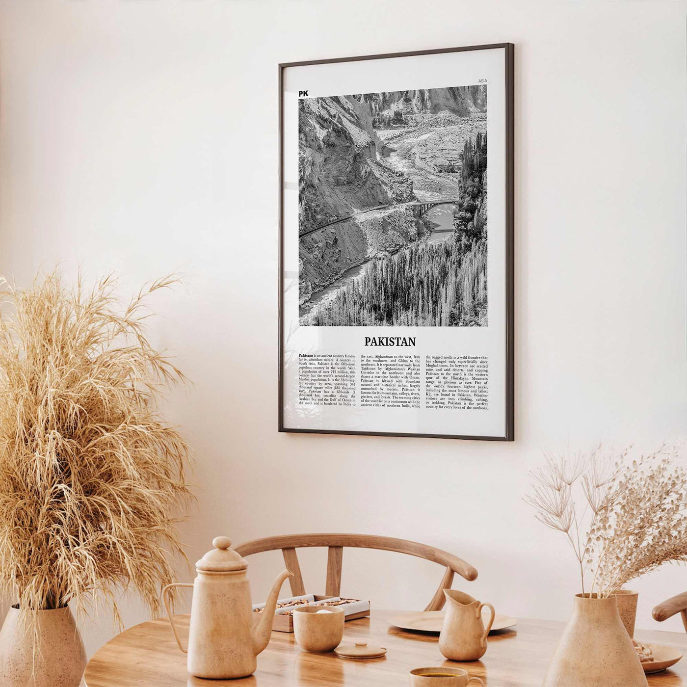 Pakistan Print Black and White No 2, Pakistan Wall Art, Pakistan Poster, Pakistan Photo, Pakistan Wall Decor, Pākistān, Asia