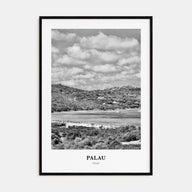 Palau, Italy Portrait B&W Poster