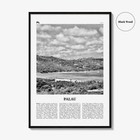 Palau Print Black and White Italy, Palau Wall Art, Palau Poster, Palau Photo, Palau Wall Decor, Italy, Italia, Sardinia, Sassari