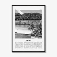 Palau Print Black and White Oceania, Palau Wall Art, Palau Poster, Palau Photo, Oceania, Ngerulmud, Beluu er a Belau, Palauan