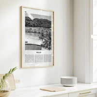 Palau Print Black and White Oceania, Palau Wall Art, Palau Poster, Palau Photo, Oceania, Ngerulmud, Beluu er a Belau, Palauan