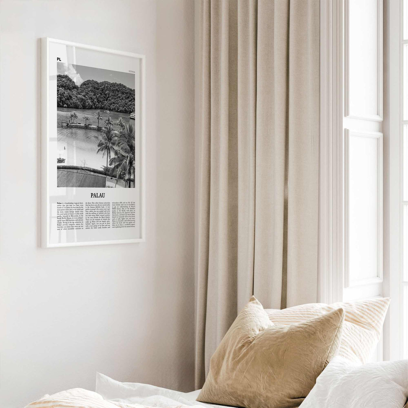 Palau Print Black and White Oceania, Palau Wall Art, Palau Poster, Palau Photo, Oceania, Ngerulmud, Beluu er a Belau, Palauan