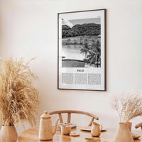 Palau Print Black and White Oceania, Palau Wall Art, Palau Poster, Palau Photo, Oceania, Ngerulmud, Beluu er a Belau, Palauan