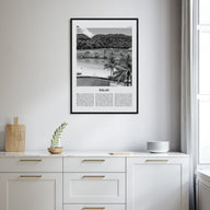 Palau, Oceania Travel B&W Poster