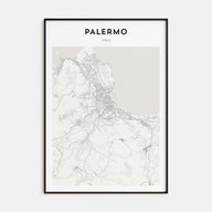 Palermo Map Portrait Poster