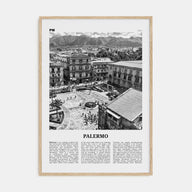 Palermo Travel B&W Poster