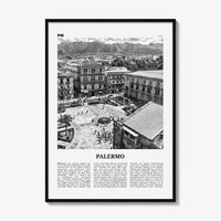 Palermo Print Black and White, Palermo Wall Art, Palermo Poster, Palermo Photo, Palermo Wall Décor, Italy, Italia, Palermu, Sicily