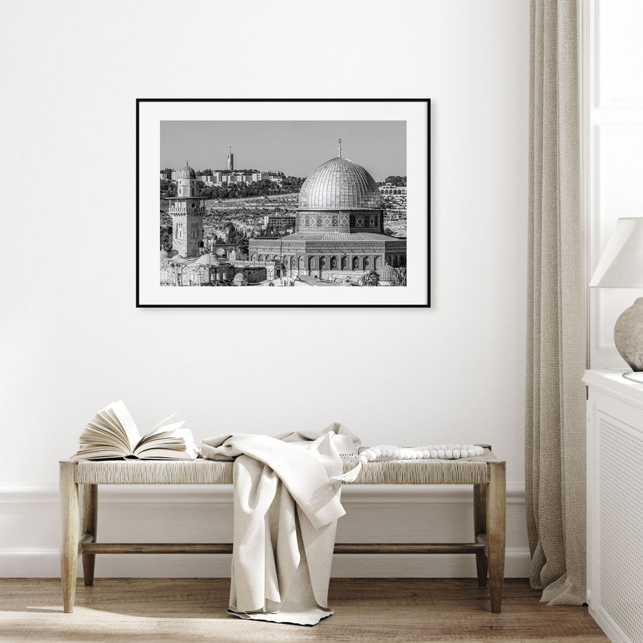 Palestine Landscape B&W Poster