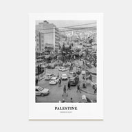 Palestine Portrait B&W No 1 Poster