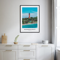 Palm Beach County Portrait Color Poster