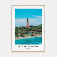Palm Beach County Portrait Color Poster