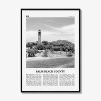 Palm Beach County Print Black and White, Palm Beach Wall Art, Palm Beach Poster, Palm Beach Photo, Palm Beach Wall Décor, Palm Beach Map