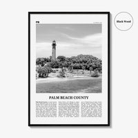 Palm Beach County Print Black and White, Palm Beach Wall Art, Palm Beach Poster, Palm Beach Photo, Palm Beach Wall Décor, Palm Beach Map
