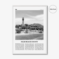 Palm Beach County Print Black and White, Palm Beach Wall Art, Palm Beach Poster, Palm Beach Photo, Palm Beach Wall Décor, Palm Beach Map