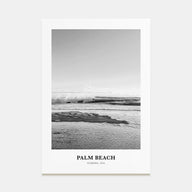 Palm Beach, Florida Portrait B&W Poster