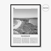Palm Beach Print Black and White New South Wales, Palm Beach Wall Art, Palm Beach Poster, Palm Beach Photo, Palm Beach Décor, Australia