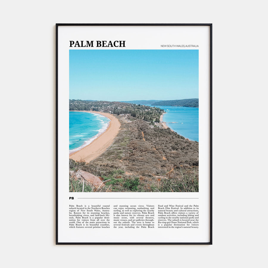 Palm Beach, New South Wales Travel Color Poster