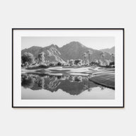 Palm Desert Landscape B&W Poster