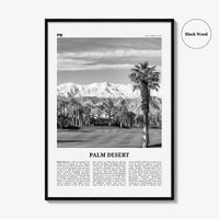 Palm Desert Print Black and White, Palm Desert Wall Art, Palm Desert Poster, Palm Desert Photo, Palm Desert Wall Décor, California, USA