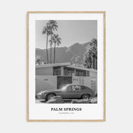 Palm Springs Portrait B&W No 1 Poster