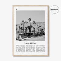 Palm Springs Print Black and White No 1, Palm Springs Wall Art, Palm Springs Poster, Palm Springs, California, USA, United States