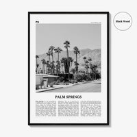 Palm Springs Print Black and White No 1, Palm Springs Wall Art, Palm Springs Poster, Palm Springs, California, USA, United States