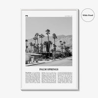 Palm Springs Print Black and White No 1, Palm Springs Wall Art, Palm Springs Poster, Palm Springs, California, USA, United States