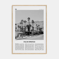 Palm Springs Travel B&W No 1 Poster