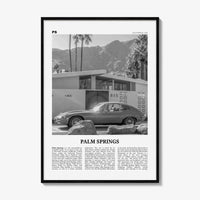 Palm Springs Print Black and White No 2, Palm Springs Wall Art, Palm Springs Poster, Palm Springs, California, USA, United States
